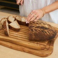 Aida Raw Teak Snijplank, 27x36 Cm -Keukengerei Promotiewinkel aida raw teak snijplank 27x36 cm 6