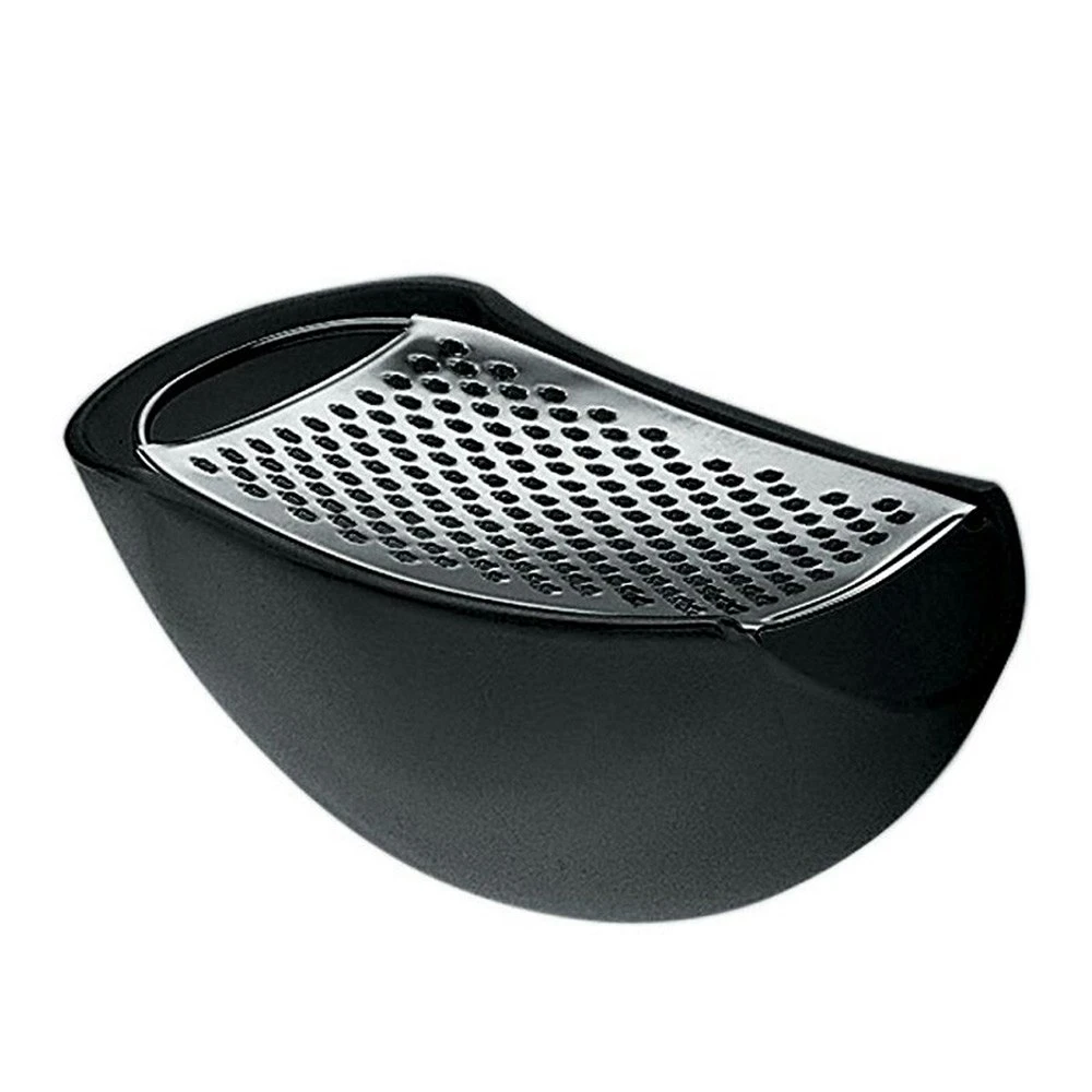Alessi Parmenide Grater With Cheese Cellar, Black 1 Alessi Parmenide Grater With Cheese Cellar, Black