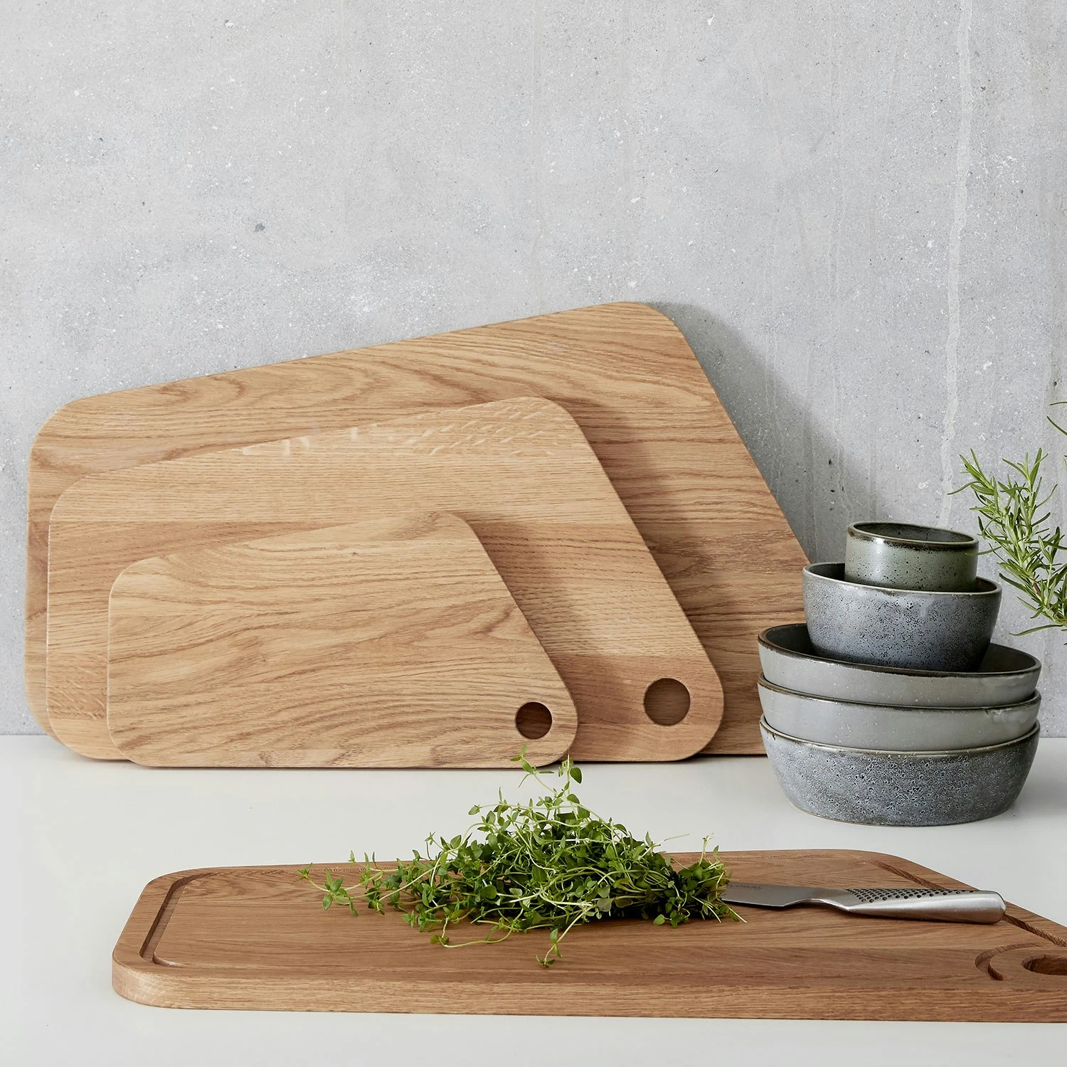 Andersen U3 Chopping Board 32x17 Cm, Oak 2 Andersen U3 Chopping Board 32x17 Cm, Oak - Afbeelding 2