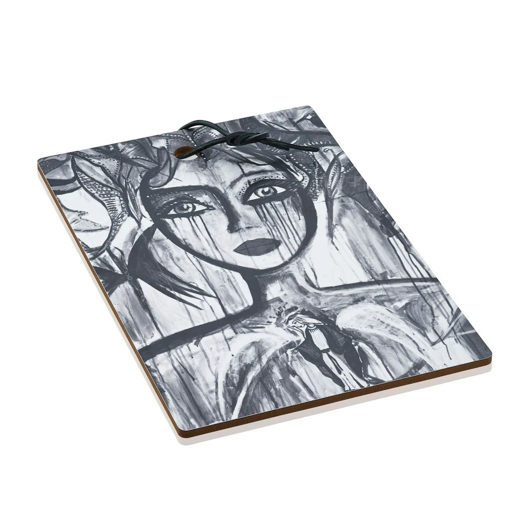 Slice Cutting Board 29,5 X 19,5 Cm, Black/White 1 Slice Cutting Board 29,5 X 19,5 Cm, Black/White