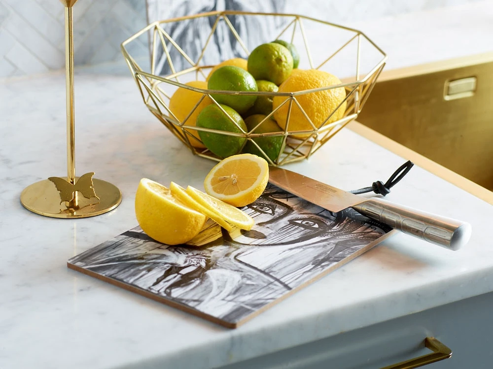 Slice Cutting Board 29,5 X 19,5 Cm, Black/White 3 Slice Cutting Board 29,5 X 19,5 Cm, Black/White - Afbeelding 3