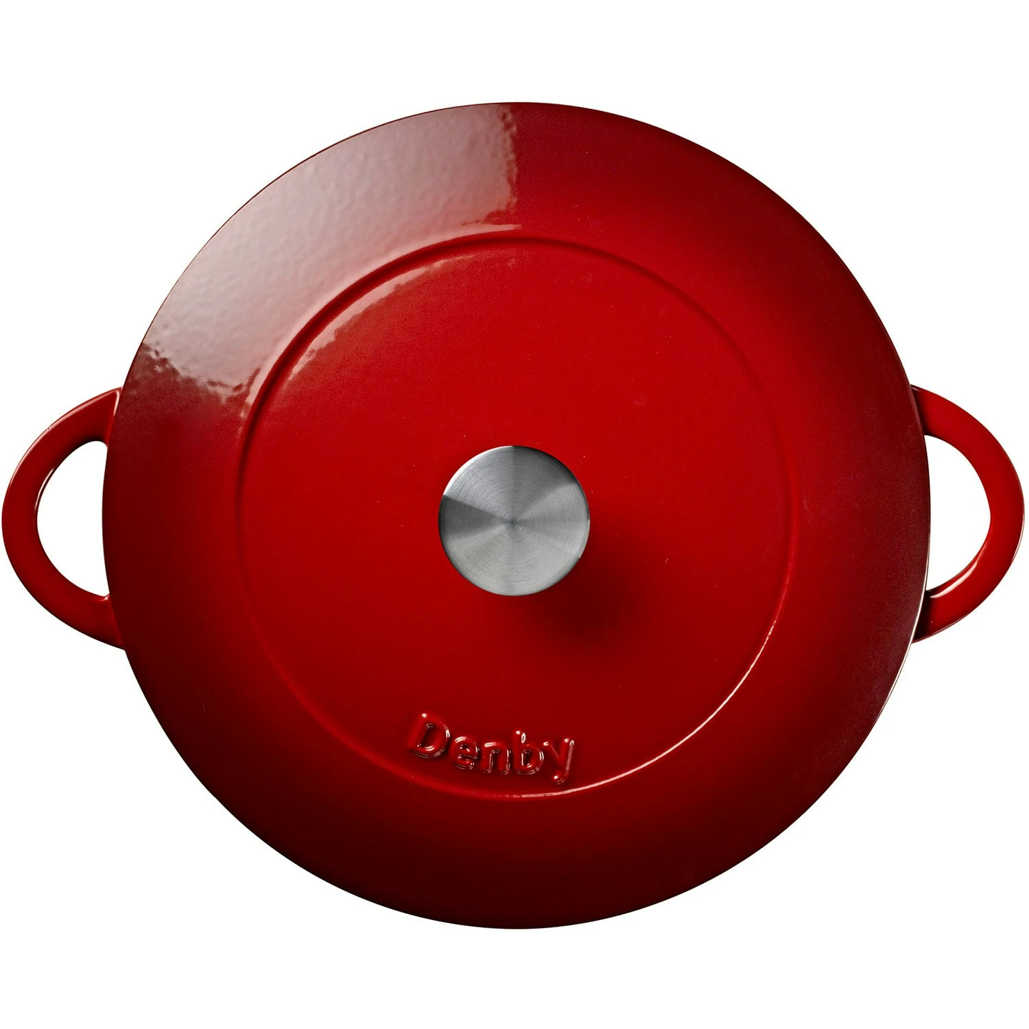 Denby Pomegranate Gietijzeren Pot Oppervlakkig Ø30 Cm, Rood 3 Denby Pomegranate Gietijzeren Pot Oppervlakkig Ø30 Cm, Rood - Afbeelding 3