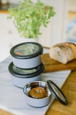 Dorre Fay Storage Boxes 3pcs Black Stainless Steel -Keukengerei Promotiewinkel dorre fay storage boxes 3pcs black stainless steel 8