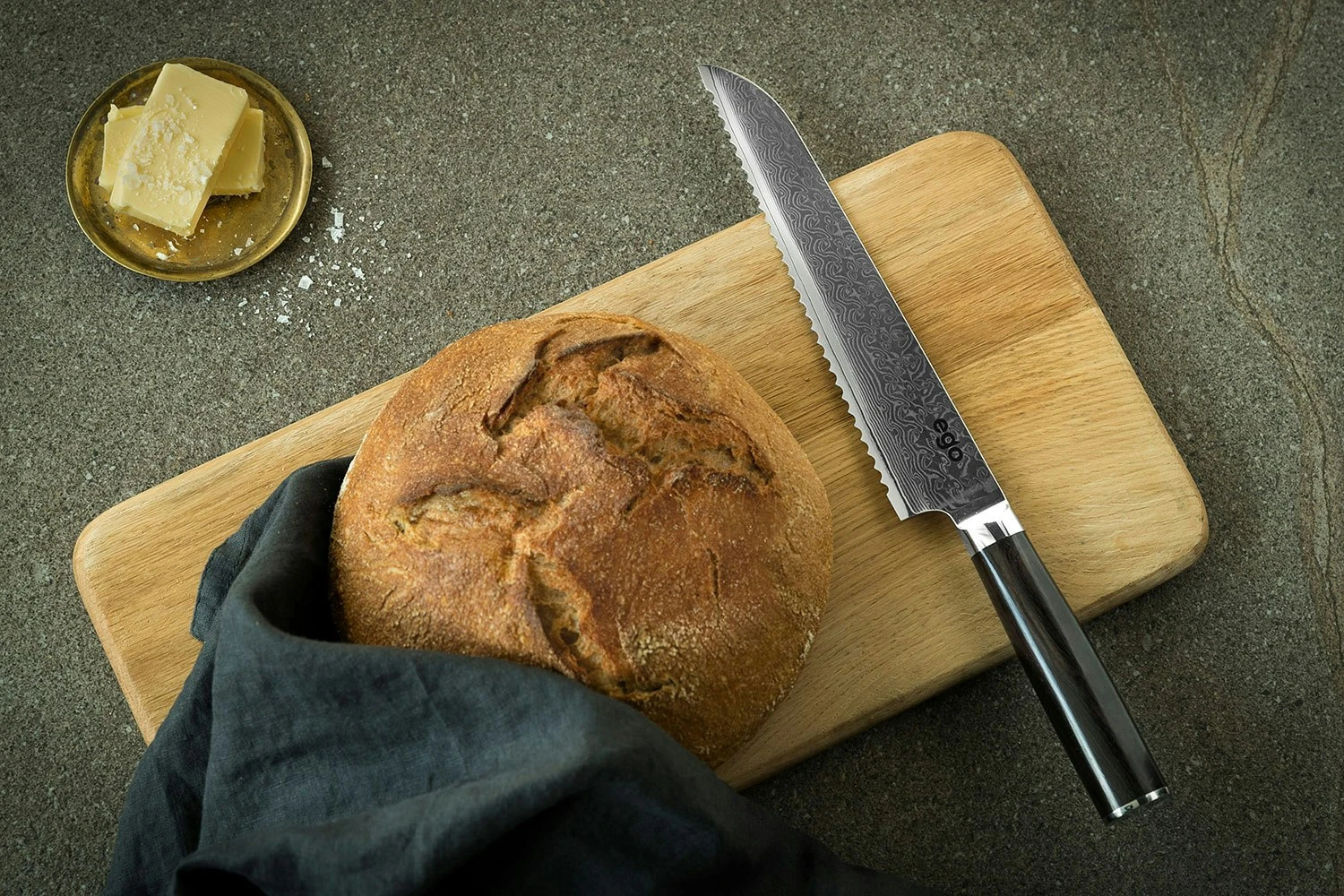 EGO VG-10 Bread Knife 20 Cm 3 EGO VG-10 Bread Knife 20 Cm - Afbeelding 3