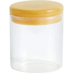 Hay Borosilicate Pot M Ø10x12 Cm, Doorzichtig/Geel