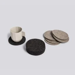 Hay Onderzetter Glasunderlägg, Mörkgrå 5 Hay Onderzetter Glasunderlägg, Mörkgrå -Keukengerei Promotiewinkel hay coaster coasters dark gray 5