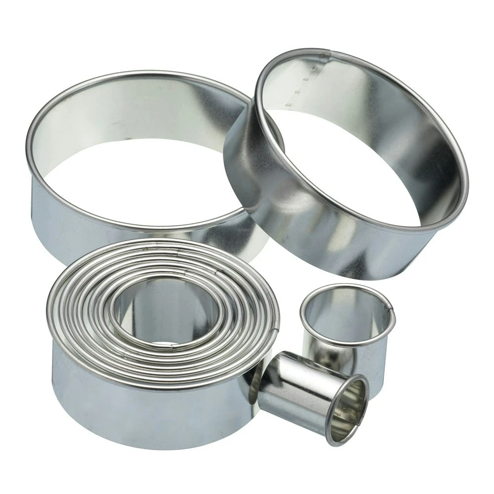 Kitchen Craft Assorted Round Plain Pastry Cutters, Set Of 11 1 Kitchen Craft Assorted Round Plain Pastry Cutters, Set Of 11