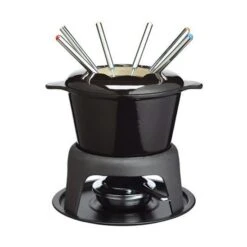 Kitchen Craft Master Class, Deluxe Fondue Set, Black