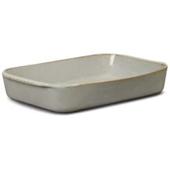 Lyngby Porcelæn DAN-Ild Ovenschaal Zand, 41x26 Cm