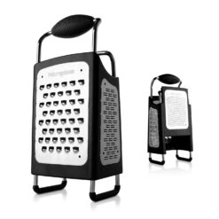 Microplane Box Grater With 4 Sides -Keukengerei Promotiewinkel microplane box grater with 4 sides 8