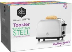 OBH Nordica Toaster Manhattan 2, 220-240V -Keukengerei Promotiewinkel obh nordica toaster manhattan 2 220 240v 8