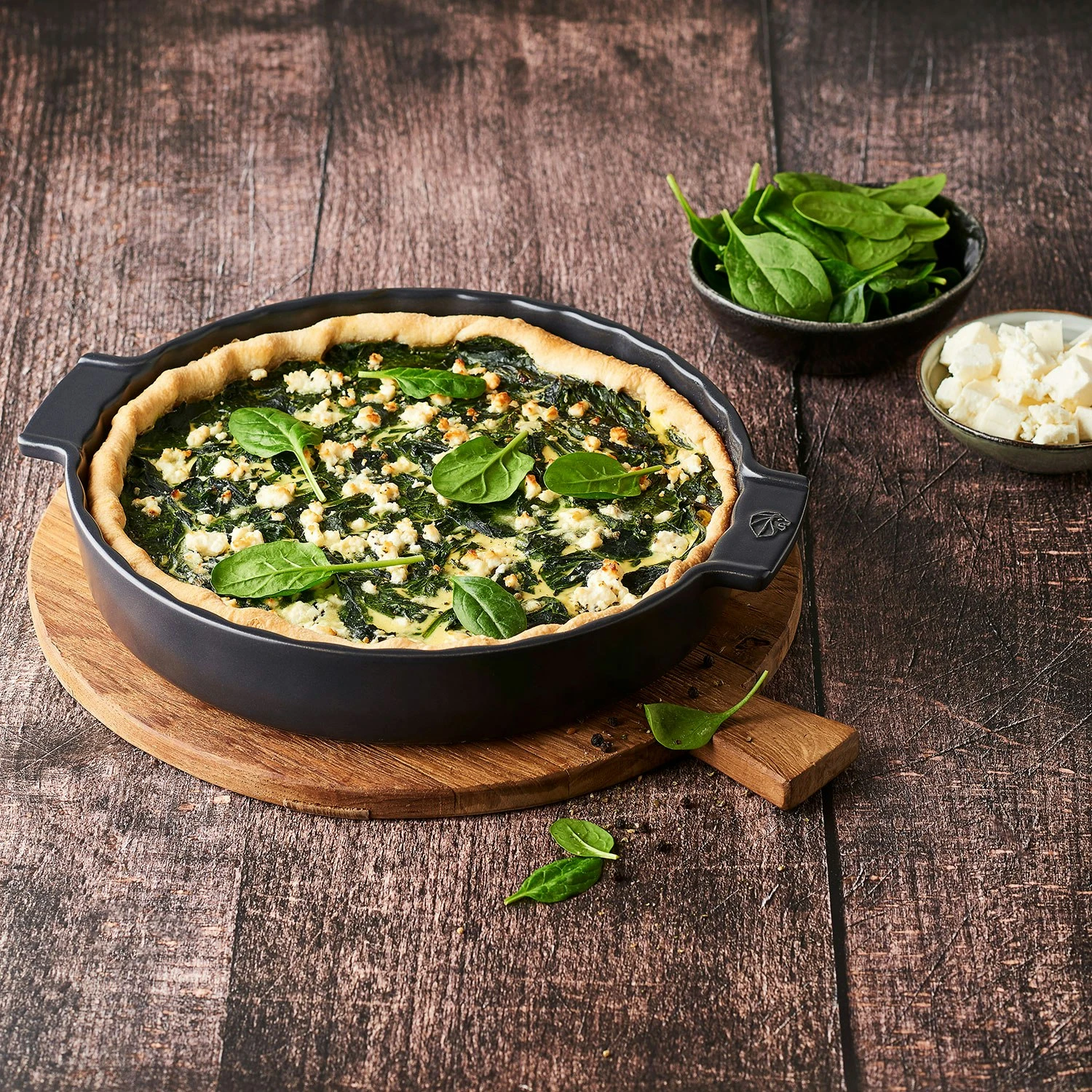 Peugeot Appolia Taartvorm 28 Cm, Leisteen 2 Peugeot Appolia Taartvorm 28 Cm, Leisteen - Afbeelding 2