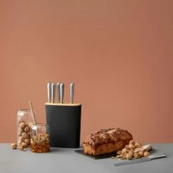 RIG TIG Block-It Knife Block, Black -Keukengerei Promotiewinkel rig tig by stelton block it knife block 8
