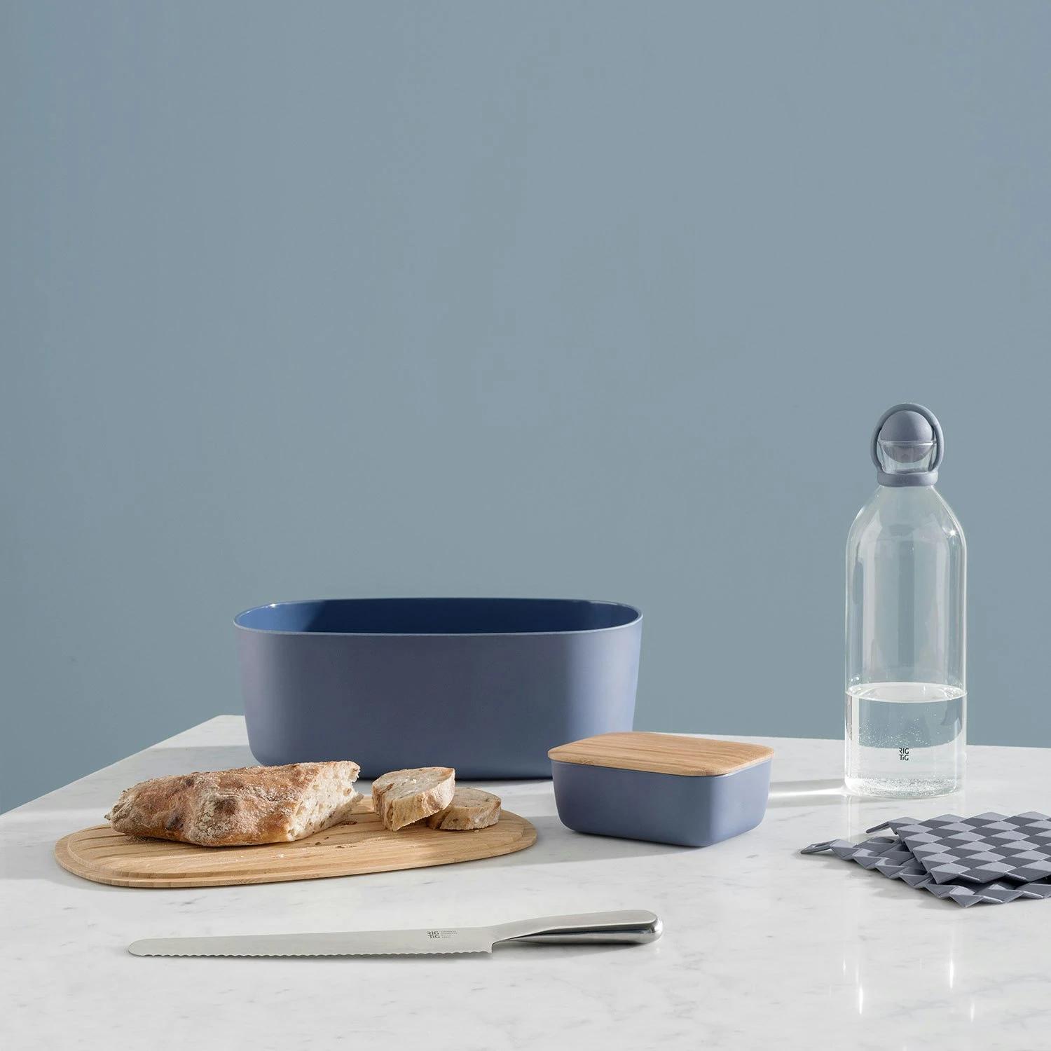 RIG TIG Box-It Bread Box, Blue 2 RIG TIG Box-It Bread Box, Blue - Afbeelding 2