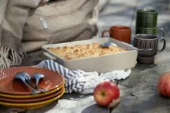 Sagaform Flora Ovenschaal Beige S, 19x30 Cm -Keukengerei Promotiewinkel sagaform flora ovenschaal beige 17