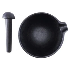 Satake Nabe Mortar With Pestle, Black -Keukengerei Promotiewinkel satake nabe mortar with pestle black 5