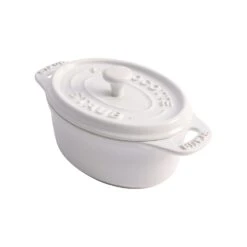 Staub Oval Ceramic Casserole 20 Cl, White