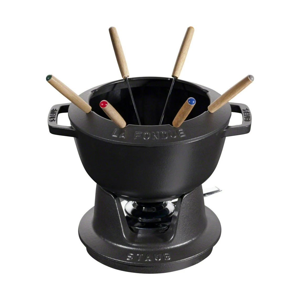 Staub Fondue Set Black 2,35 L 1 Staub Fondue Set Black 2,35 L