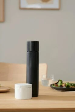 Stelton Pleat Salt Cellar, White -Keukengerei Promotiewinkel stelton pleat salt cellar white 4