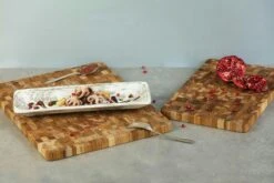 Snijplank, 26x36 Cm -Keukengerei Promotiewinkel teakhaus snijplank 11