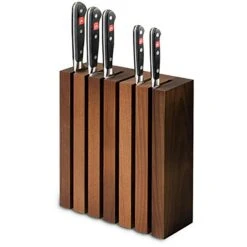 Wüsthof Messenblok 6 Messen -Keukengerei Promotiewinkel wusthof magnetic knife block in thermo treated book 337 12